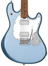 Str shape electric guitar Sterling by musicman Stingray Guitar SR50 - Firemist silver
