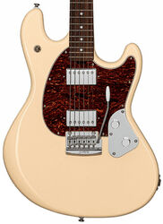Str shape electric guitar Sterling by musicman Stingray Guitar SR50 - Buttermilk