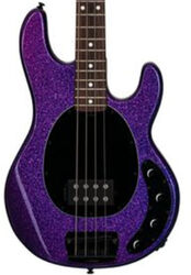 Solid body electric bass Sterling by musicman Stingray Ray34 (MN) - Purple sparkle