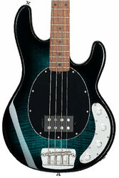 Solid body electric bass Sterling by musicman Stingray Ray34FM (MN) - teal