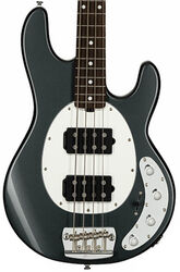 Solid body electric bass Sterling by musicman Stingray Ray34HH (RW) - Charcoal frost