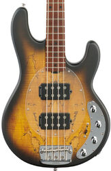 Solid body electric bass Sterling by musicman Stingray Ray34HHSM (RW) - Natural burl satin