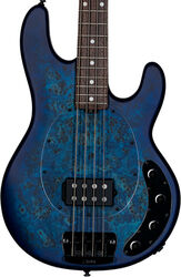 Solid body electric bass Sterling by musicman Stingray Ray34PB (RW) - Neptune blue satin