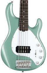 Solid body electric bass Sterling by musicman Stingray 5 Ray35 5-String (RW) - Dorado green