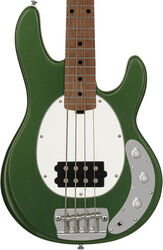 Solid body electric bass Sterling by musicman Stingray Short Scale RAYSS4 (MN) - Charging Green