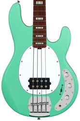 Solid body electric bass Sterling by musicman StingRay 4 Sub Series - Seafoam Green