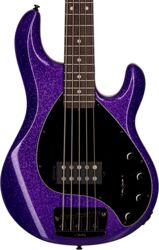 Solid body electric bass Sterling by musicman Stingray5 Ray35 (RW) - Purple sparkle
