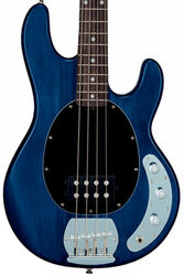 Solid body electric bass Sterling by musicman SUB Ray4 (JAT) - Trans blue satin