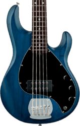 Solid body electric bass Sterling by musicman SUB Ray5 (JAT) - Trans blue satin