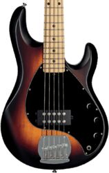 Solid body electric bass Sterling by musicman SUB Ray5 (MN) - Vintage sunburst satin