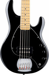 Solid body electric bass Sterling by musicman SUB Ray5 (MN) - Black