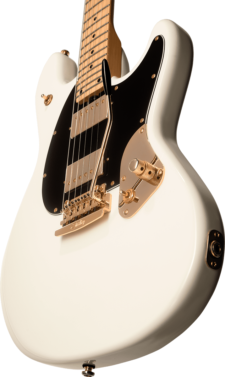 Sterling By Musicman Jared Dines Stingray Guitar Signature Hh Trem Mn - Olympic White - Str shape electric guitar - Variation 1