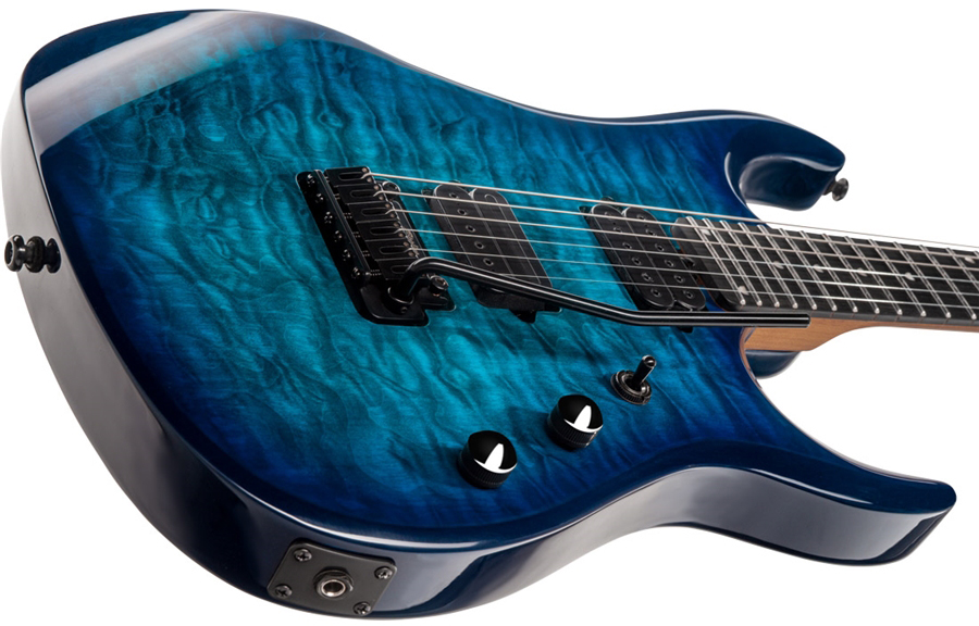 Sterling By Musicman John Petrucci Jp150dqm Dimarzio Signature 2h Trem Eb - Cerulean Paradise - Metal electric guitar - Variation 2