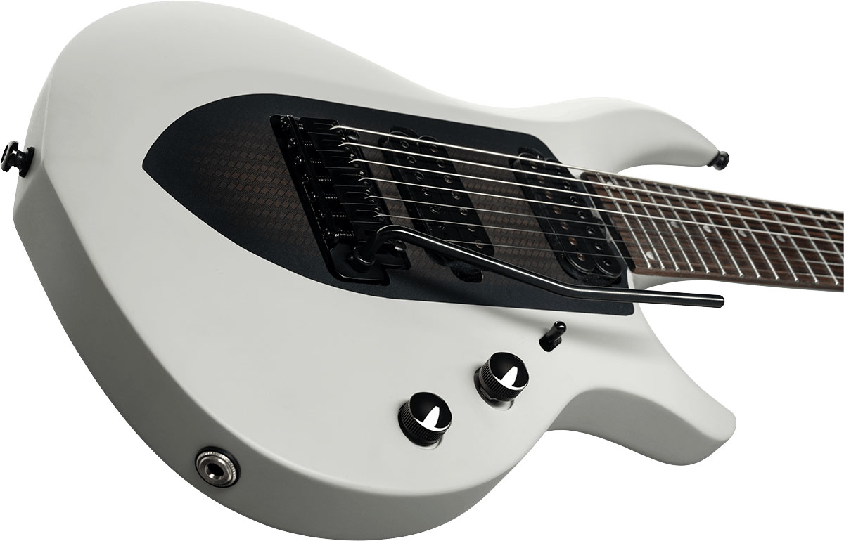 Sterling By Musicman John Petrucci Majesty Maj170 Signature 7c  2h Trem Rw - Chalk Grey - Signature electric guitar - Variation 2