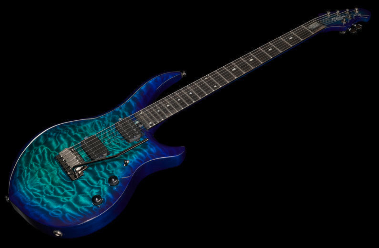 Sterling By Musicman John Petrucci Majesty Maj200xqm Signature 2h Dimarzio Trem Eb - Cerulean Paradise - Signature electric guitar - Variation 1