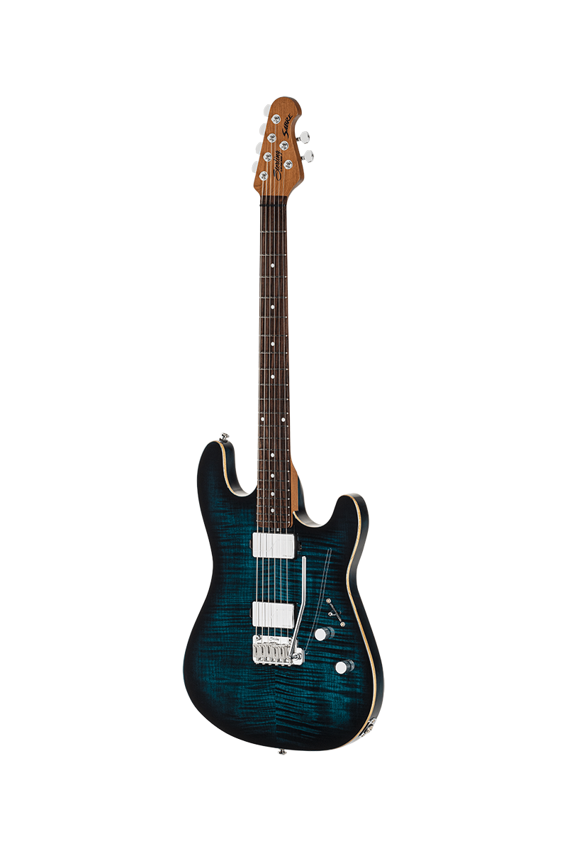 Sterling By Musicman Sabre Hh Trem Mn - Deep Blue Burst - Str shape electric guitar - Variation 1