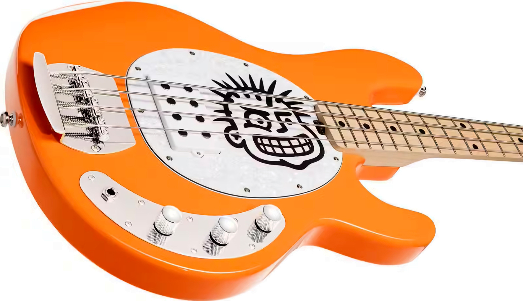 Sterling By Musicman Sterling Mike Herrera Signature Mn - Orange Creamsicle Mxpx Pokinatcha - Solid body electric bass - Variation 2