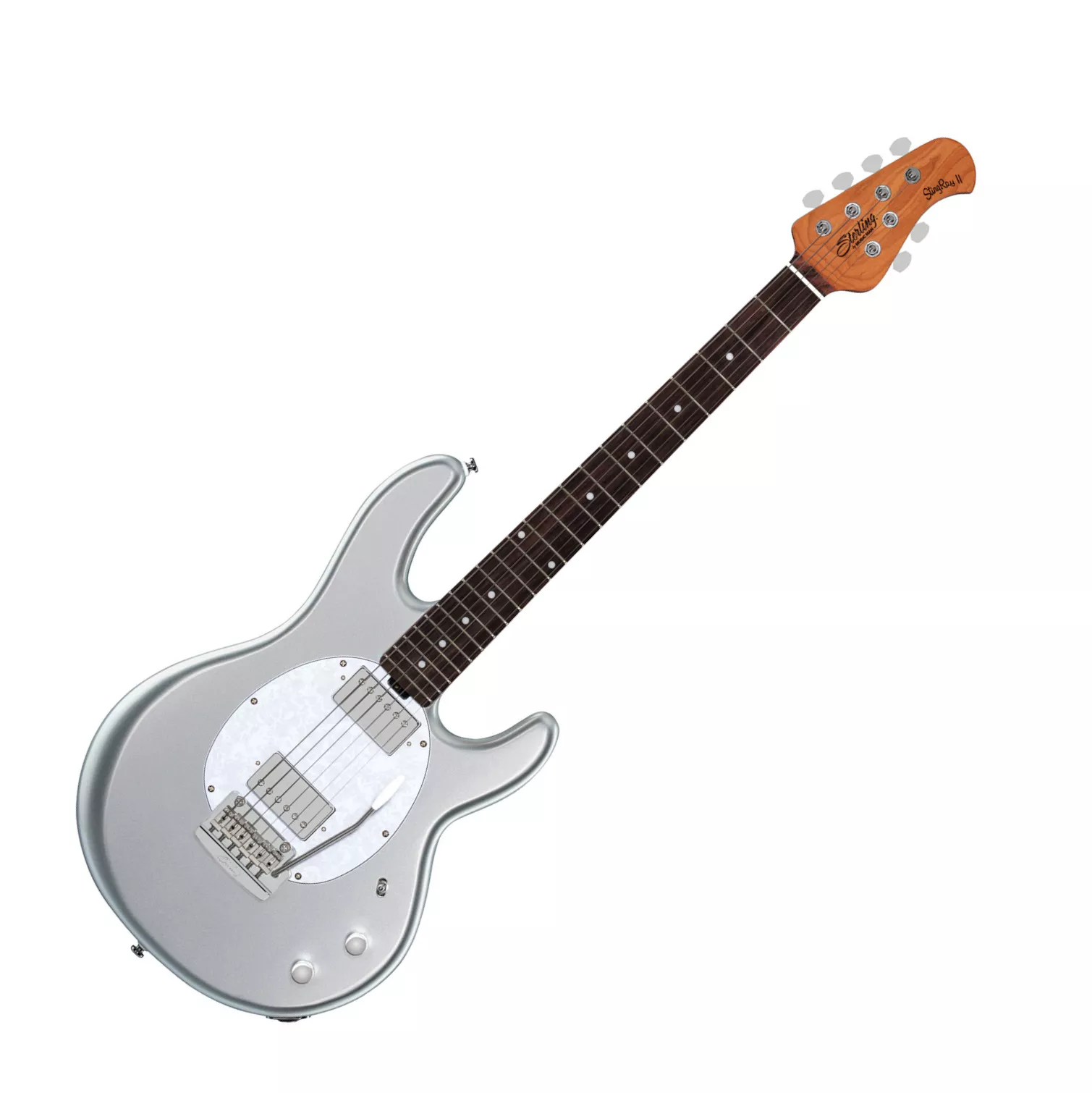 Sterling by musicman StingRay II - silver Str shape electric guitar