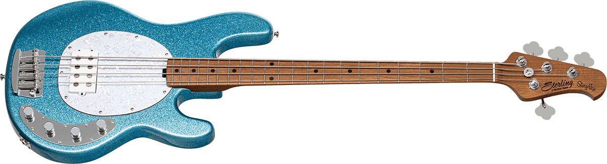 Sterling By Musicman Stingray Ray34 H Active Mn - Blue Sparkle - Solid body electric bass - Variation 1