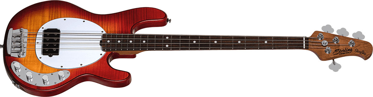 Sterling By Musicman Stingray Ray34fm H Active Rw - Heritage Cherry Burst - Solid body electric bass - Variation 1