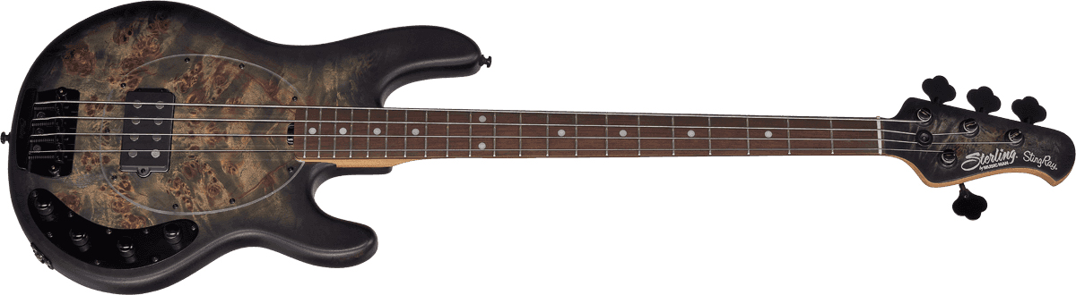 Sterling By Musicman Stingray Ray34pb Active Rw - Trans Black Satin - Solid body electric bass - Variation 1