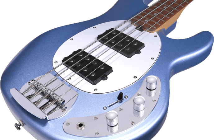 Sterling By Musicman Stingray Ray4hh Active Jat - Lake Blue Metallic - Solid body electric bass - Variation 1