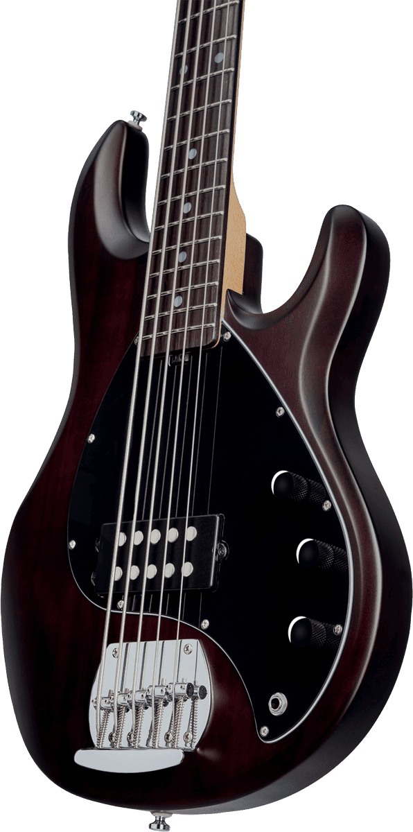 Sterling By Musicman Sub Ray5 5-cordes Active Jat - Walnut Satin - Solid body electric bass - Variation 2