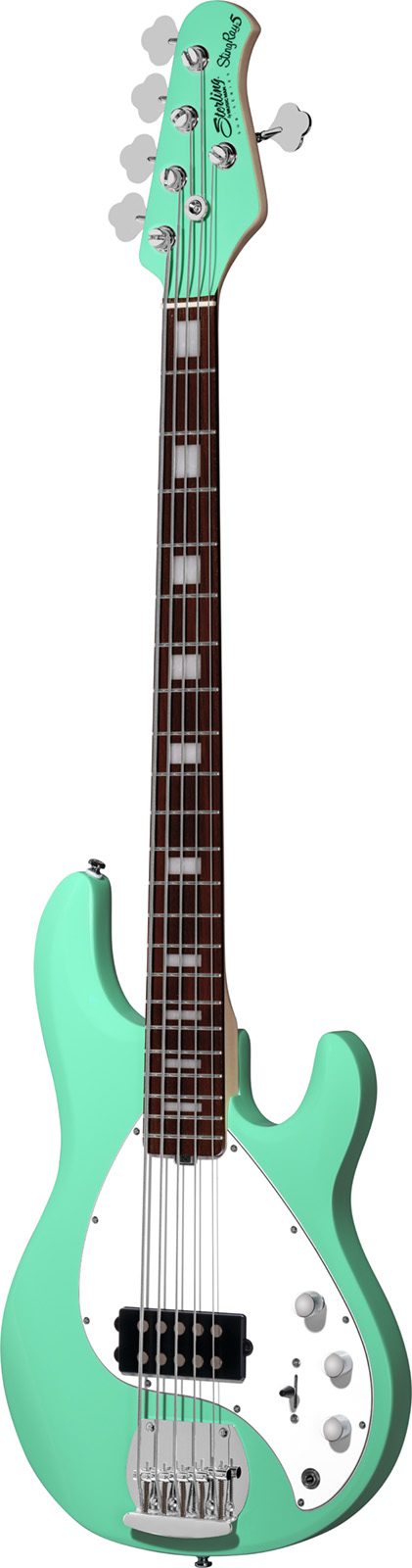 Sterling By Musicman Stingray4  5-cordes 1h Jat - Seafoam Green - Solid body electric bass - Variation 1