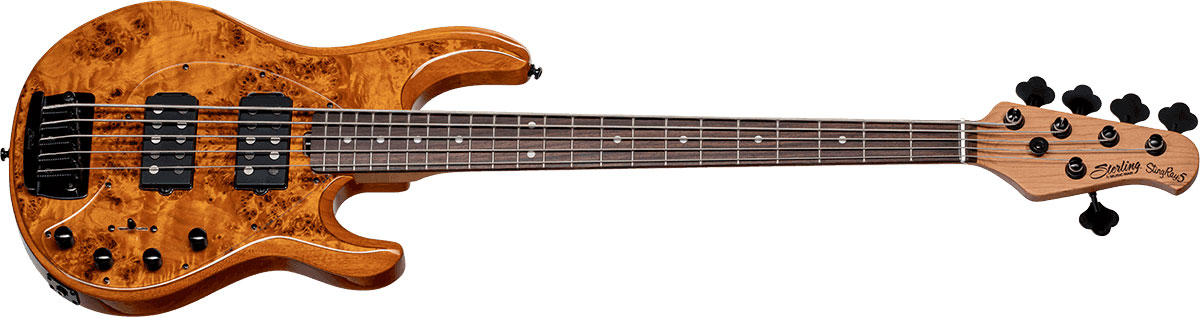 Sterling By Musicman Stingray5 Ray35hhpb 5c Active Rw - Amber - Solid body electric bass - Variation 1