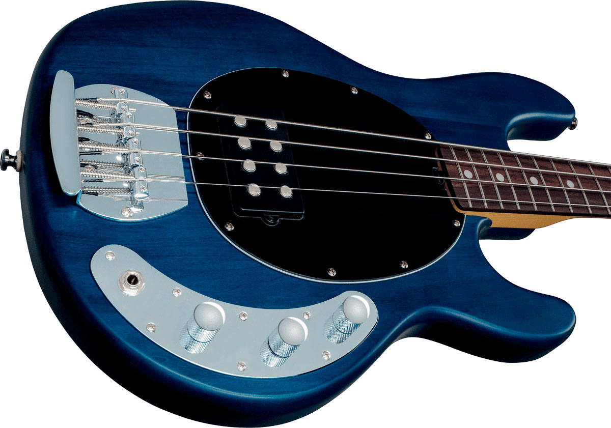 Sterling By Musicman Sub Ray4 Active Jat - Trans Blue Satin - Solid body electric bass - Variation 3