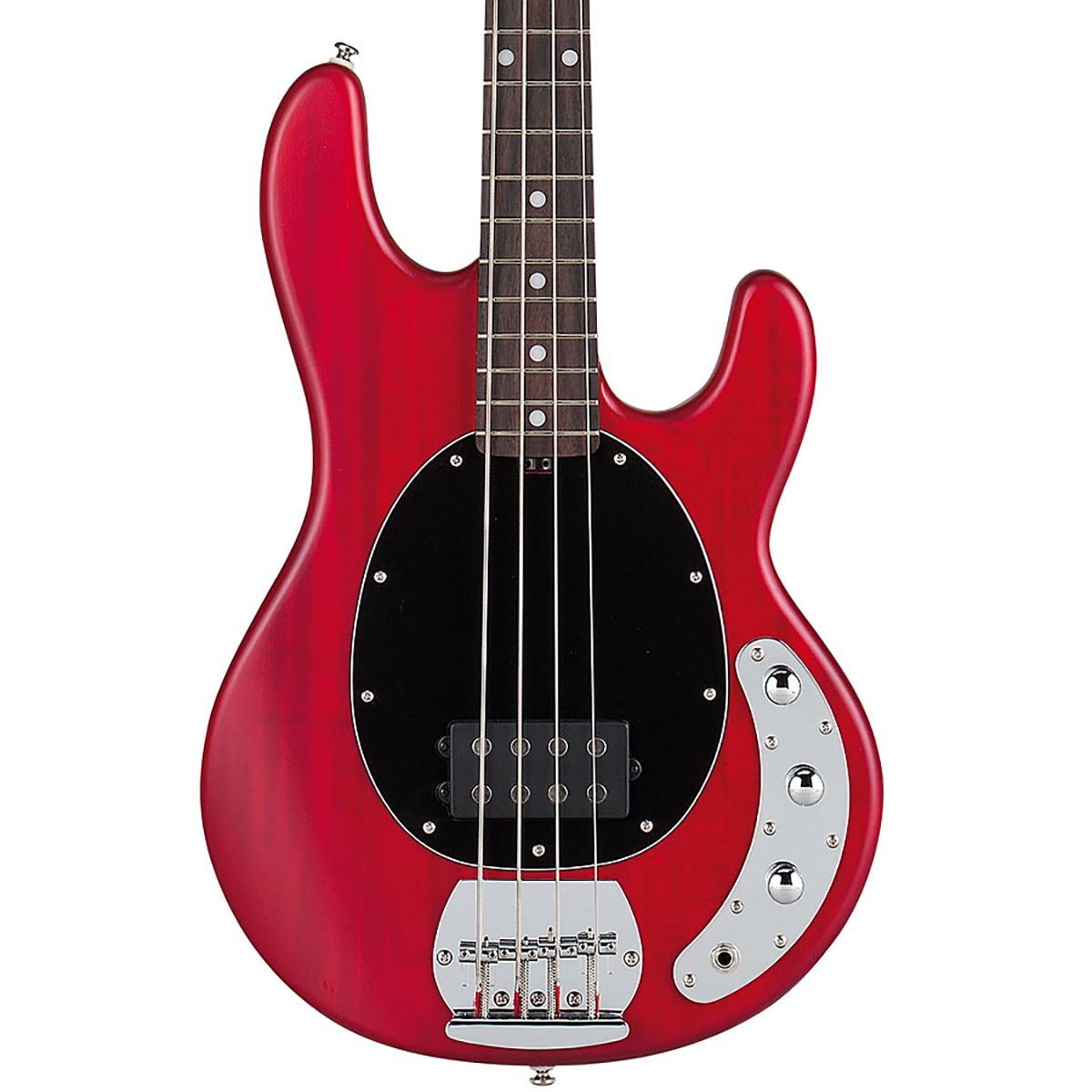 Sterling By Musicman S.u.b. Ray4 - Trans Red Satin - Solid body electric bass - Variation 1