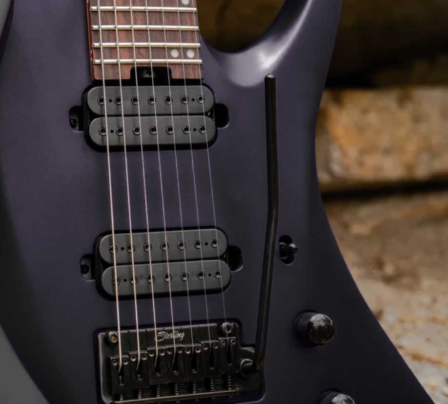 Sterling By Musicman Tosin Abasi Kaizen 6c Signature Multiscale 2h Trem Rw - Stealth Black - Signature electric guitar - Variation 1