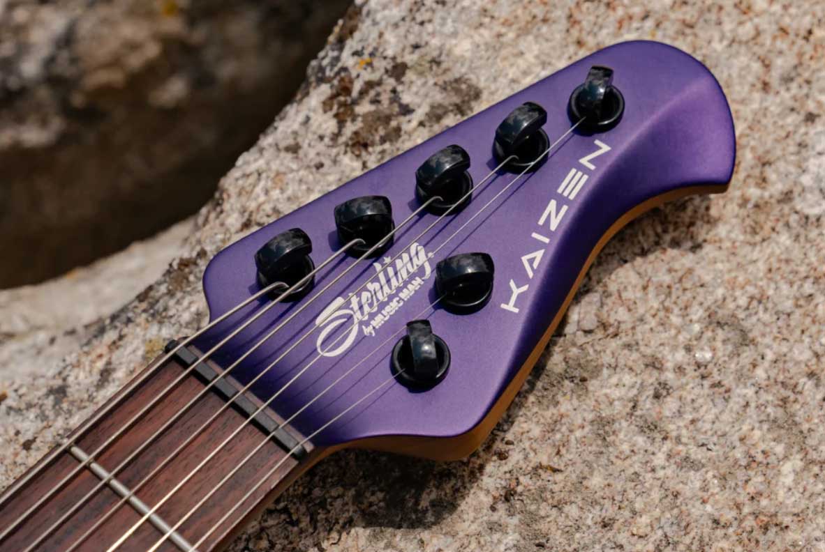 Sterling By Musicman Tosin Abasi Kaizen 6c Signature Multiscale 2h Trem Rw - Firemist Purple Satin - Signature electric guitar - Variation 2