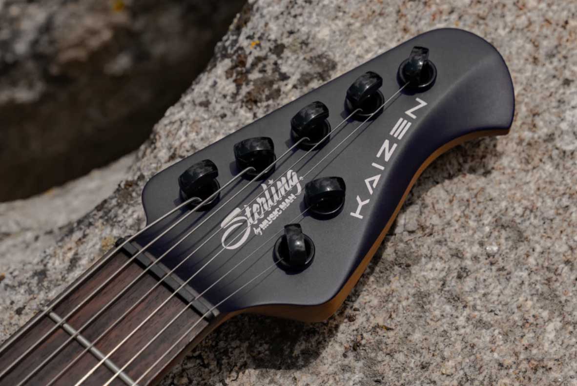 Sterling By Musicman Tosin Abasi Kaizen 6c Signature Multiscale 2h Trem Rw - Stealth Black - Signature electric guitar - Variation 2