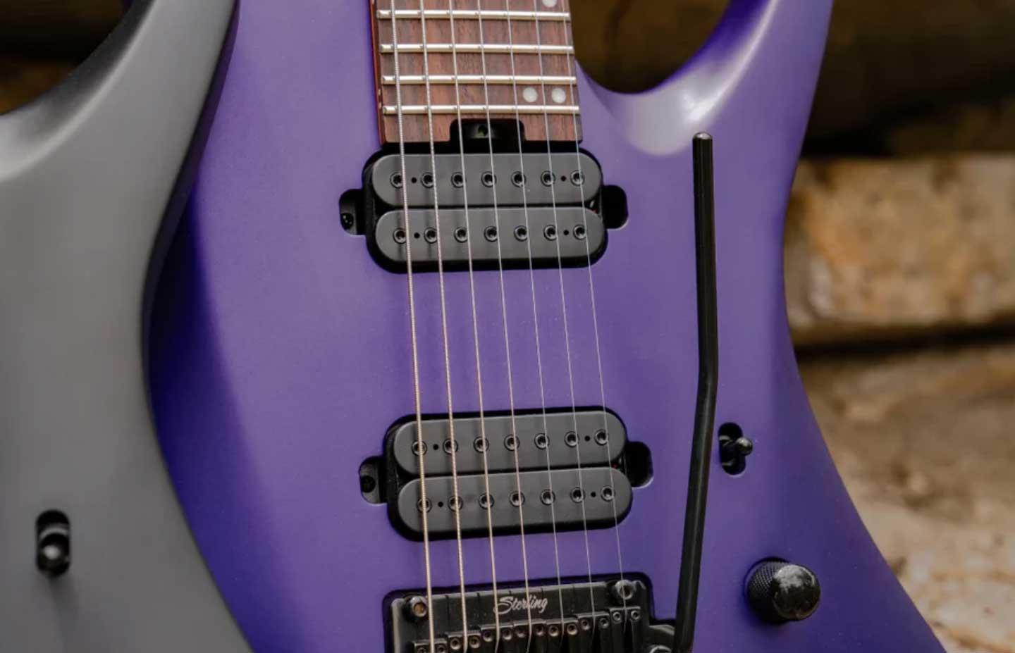 Sterling By Musicman Tosin Abasi Kaizen 7c Signature 2h Trem Rw - Firemist Purple Satin - Signature electric guitar - Variation 1
