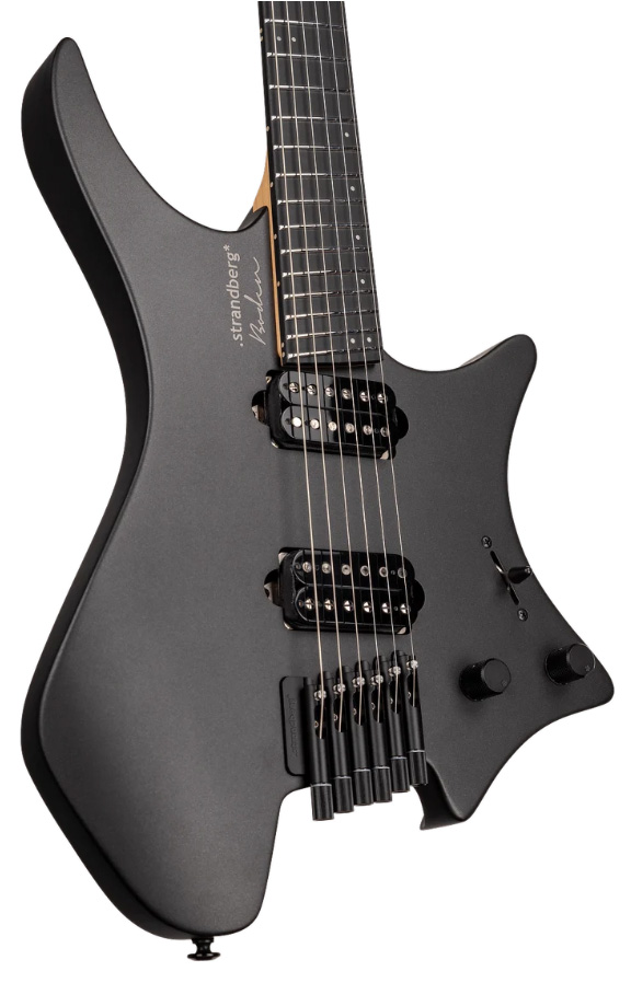 Strandberg Boden Metal Nx 6 2h Ht Ric - Black Granite - Multi-Scale Guitar - Variation 3