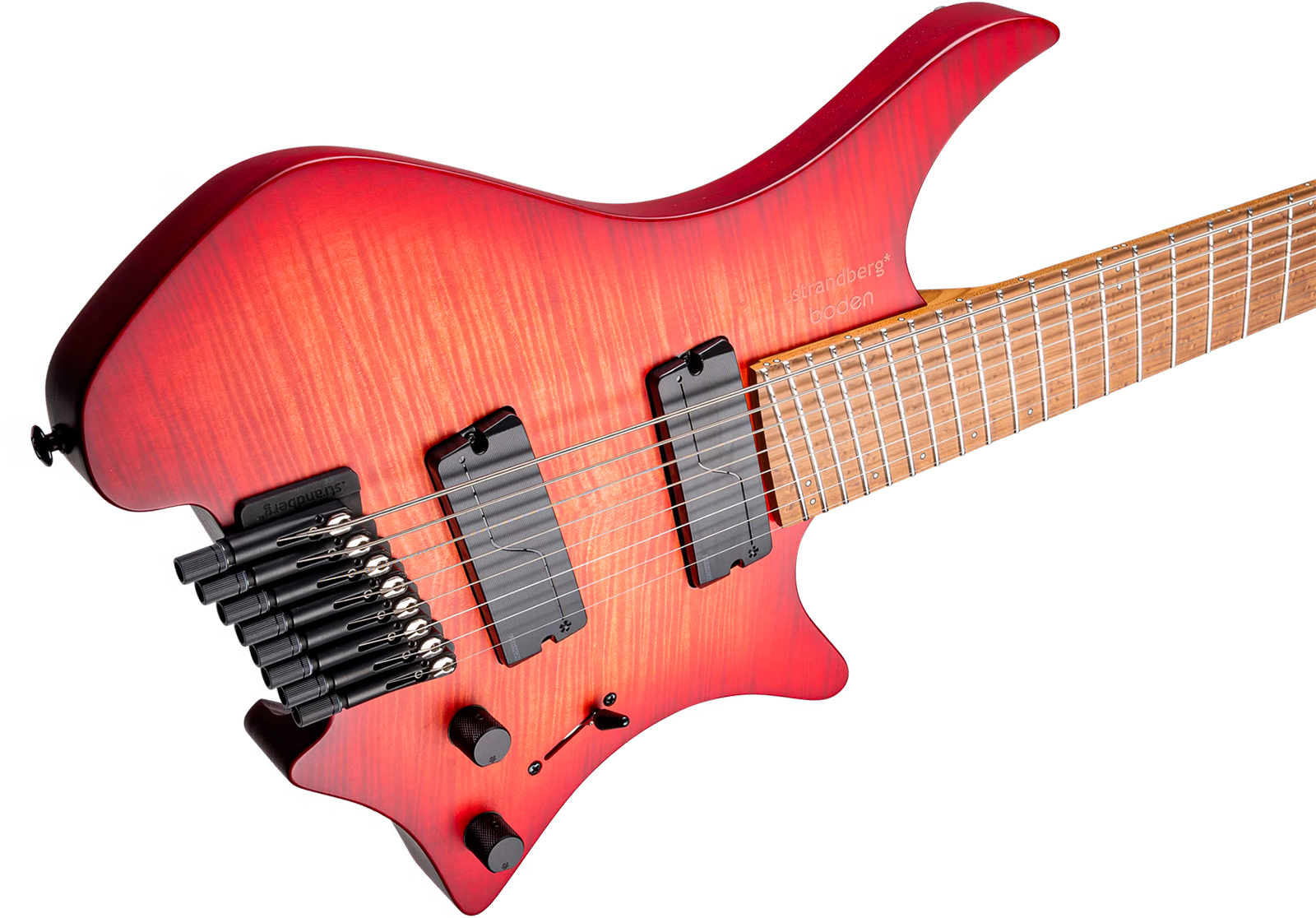 Strandberg Boden Original N2.8 8c 2h Fishman Fluence Ht Mn - Sunset Coral Burst Satin - Multi-Scale Guitar - Variation 4