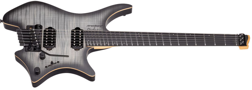Strandberg Boden Prog Nx 6c Multiscale 2h Ht Ric - Charcoal Black - Multi-Scale Guitar - Variation 1