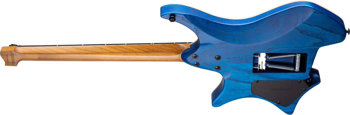 Strandberg Boden Prog Nx6 6c 2h Suhr Ht Ebo - Deep Blue Satin - Multi-Scale Guitar - Variation 2