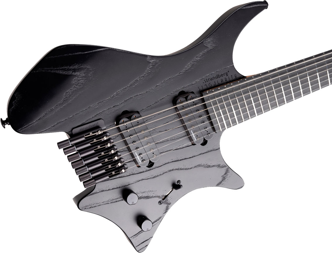 Strandberg Boden Singularity Nx7 7c Multiscale 2h Lundgren Ht Mn - Pitch Black - Multi-Scale Guitar - Variation 3