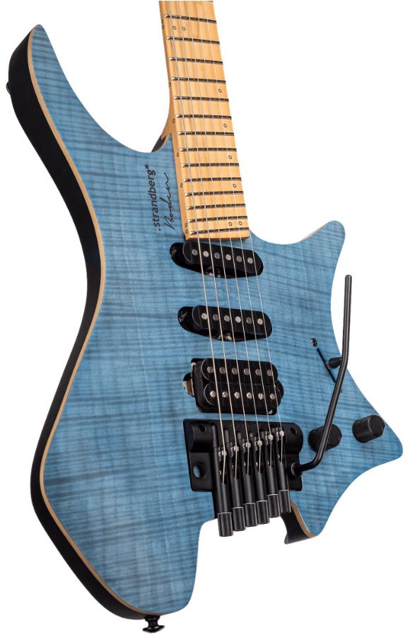 Strandberg Boden Standard Nx 6c Tremolo Multiscale Hss Mn - Translucent Blue - Multi-Scale Guitar - Variation 3