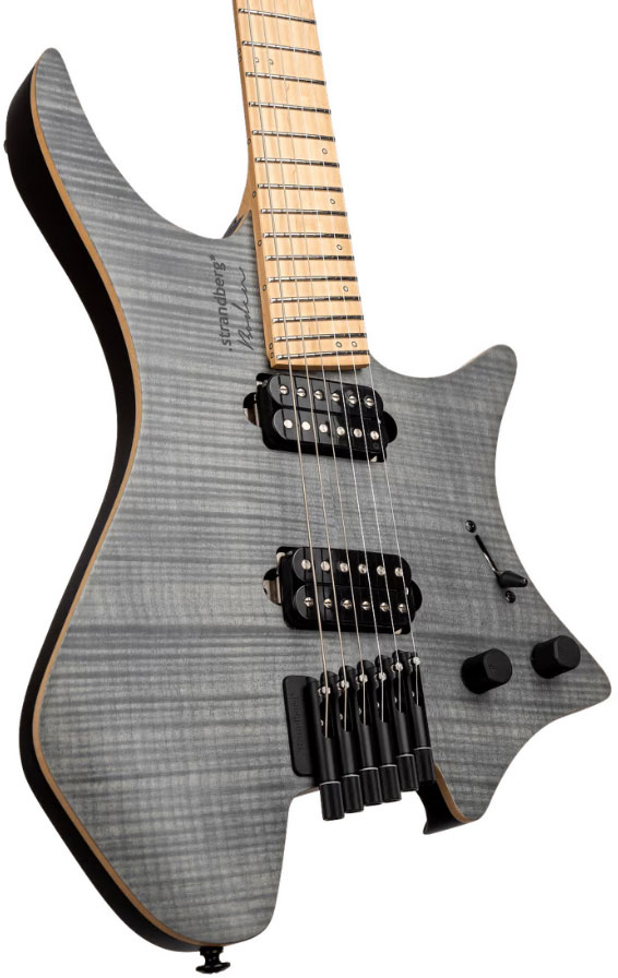 Strandberg Boden Standard Nx 6c Tremolo Multiscale Hss Mn - Charcoal - Multi-Scale Guitar - Variation 4
