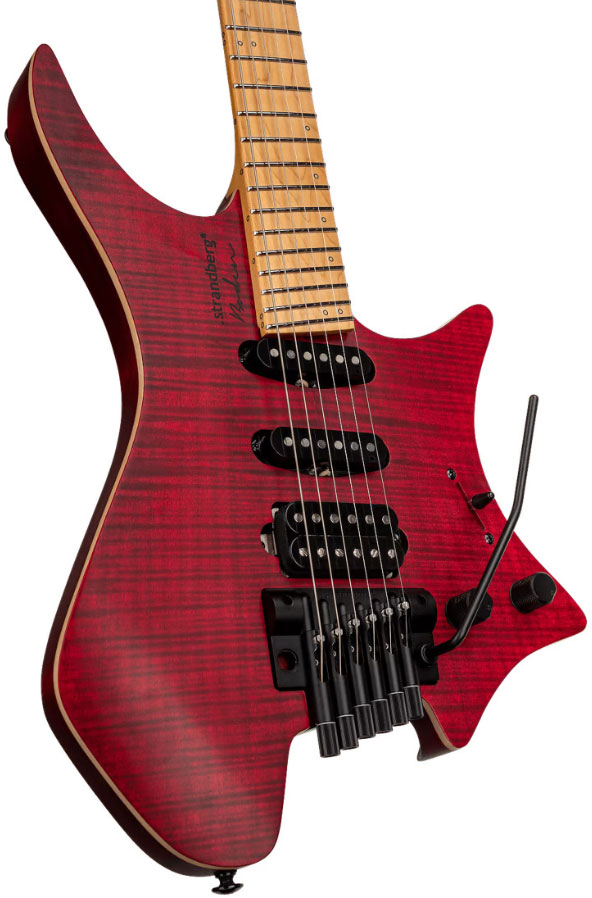 Strandberg Boden Standard Nx 6c Tremolo Multiscale Hss Mn - Red - Multi-Scale Guitar - Variation 4