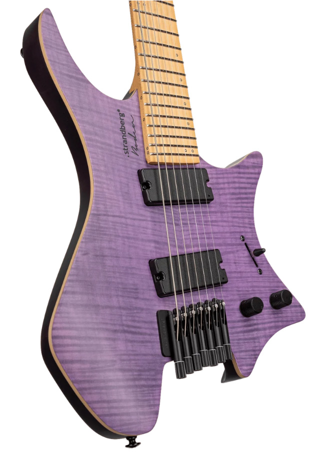 Strandberg Boden Standard Nx 7c Multiscale 2h Ht Mn - Translucent Purple - Multi-Scale Guitar - Variation 3