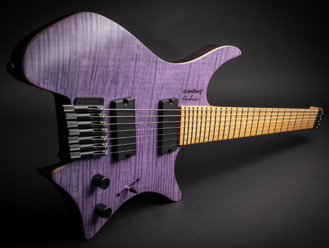 Strandberg Boden Standard Nx 7c Multiscale 2h Ht Mn - Translucent Purple - Multi-Scale Guitar - Variation 4
