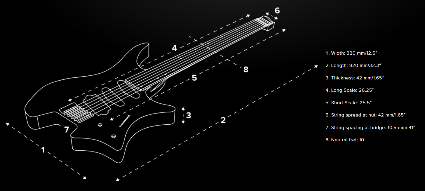 Strandberg Boden Standard Nx 7c Multiscale 2h Ht Mn - Translucent Purple - Multi-Scale Guitar - Variation 5