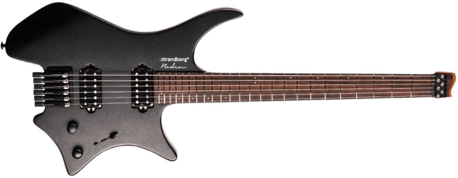 Strandberg Boden Essential 6 2h Ht Rw - Black Granite - Travel & mini electric guitar - Main picture