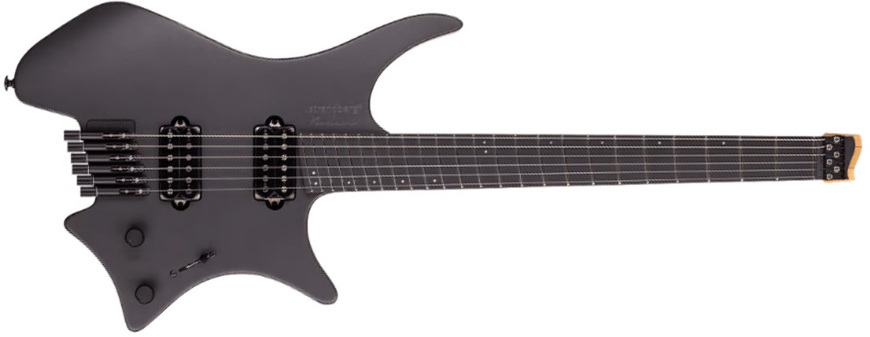 Strandberg Boden Metal Nx 6 2h Ht Ric - Black Granite - Multi-Scale Guitar - Main picture