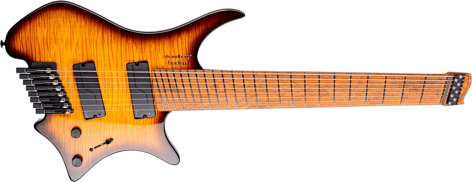 Strandberg Boden Original N2.8 8c 2h Fishman Fluence Ht Mn - Amber Haze Burst Gloss - Multi-Scale Guitar - Main picture