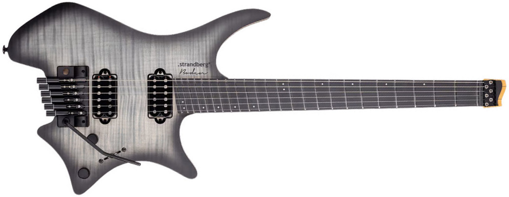 Strandberg Boden Prog Nx 6c Multiscale 2h Ht Ric - Charcoal Black - Multi-Scale Guitar - Main picture